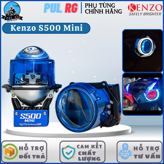 Đèn bi cầu mini kenzo s500 mini xanh dương công suất 50w/55w, bi cầu cho xe winner,exciter,wave