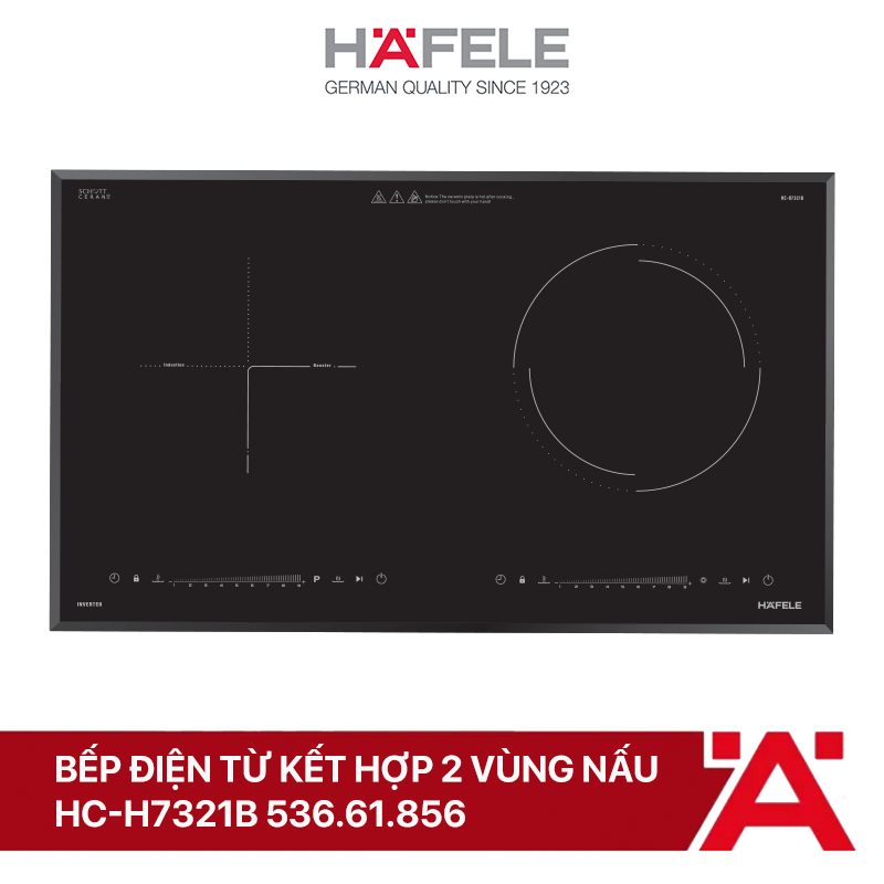 [Live] Bếp điện từ kết hợp hai vùng nấu HC-H7321B 536.61.856
