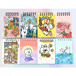 Sổ lò xo mini thỏ usagyuuun LXD47 A7 100 trang sổ note dễ thương