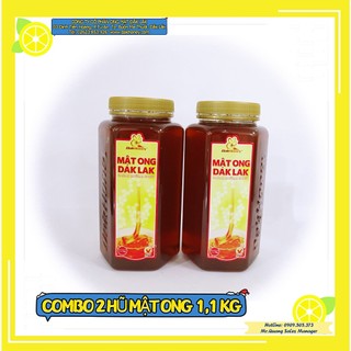 Combo 02 hũ mật ong dakhoney 1,1 kg