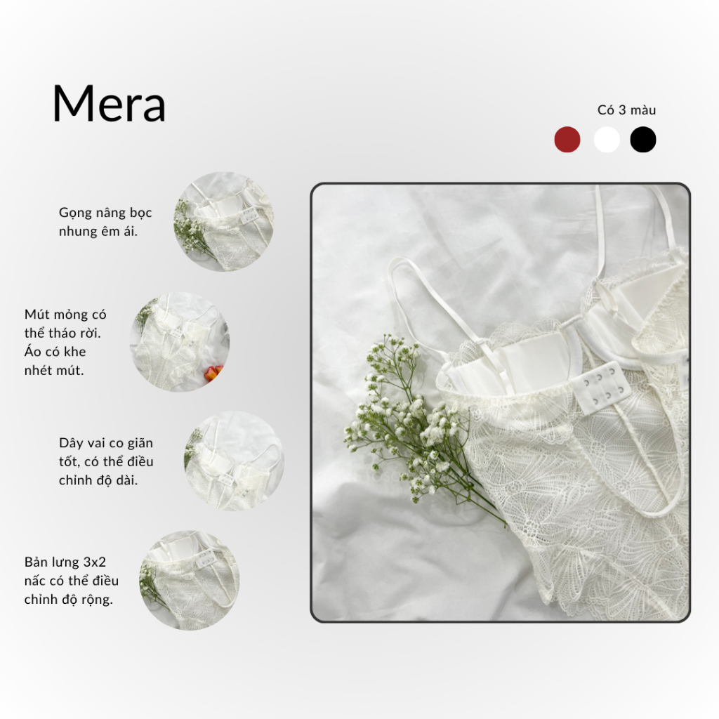 Bodysuit Có Gọng Tôn Dáng, Chất Ren Mềm Mịn Mera Ver 2 TOSONDECHAN (Hình Thật - Che Tên Sản Phẩm) | BigBuy360 - bigbuy360.vn