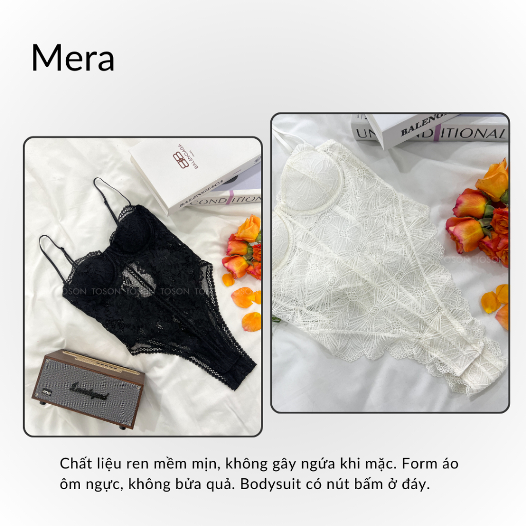 Bodysuit Có Gọng Tôn Dáng, Chất Ren Mềm Mịn Mera Ver 2 TOSONDECHAN (Hình Thật - Che Tên Sản Phẩm) | BigBuy360 - bigbuy360.vn
