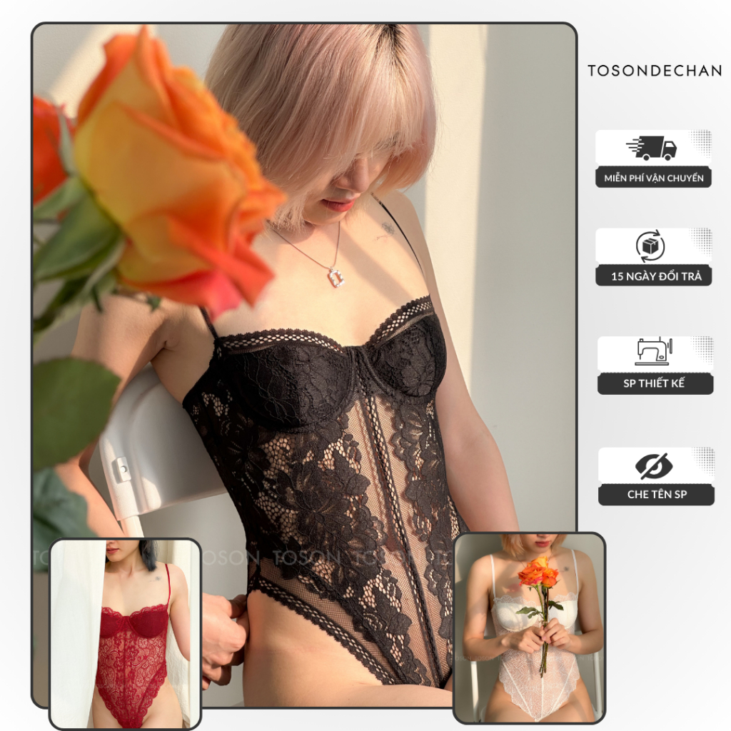 Bodysuit Có Gọng Tôn Dáng, Chất Ren Mềm Mịn Mera Ver 2 TOSONDECHAN (Hình Thật - Che Tên Sản Phẩm)