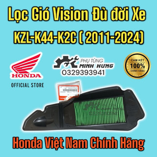 Lọc gió vision các đời 2011-2014-2020-2024 mã kzl - k44 - k2c chính hãng honda việt nam >>>>>