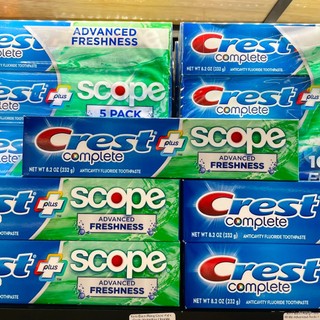 Kem Đánh Răng Crest Complete Plus Scope Advanced Active Foam Toothpaste 232g