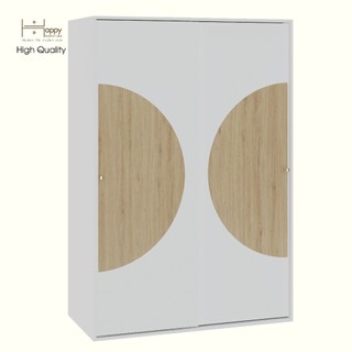 Happy furniture , tủ quần áo 2 cánh lùa - bana , tcl_029 , 120cm x 59cm x 176cm