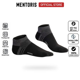 Tất nam cổ ngắn Mentoris Cotton Mềm Mịn,Không Bai Gião,Kháng Khuẩn Cực Tốt,Chống Thối Chân RSP