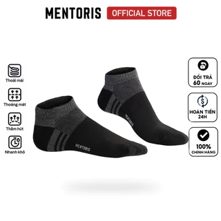 Tất nam cổ ngắn Mentoris Cotton Mềm Mịn,Không Bai Gião,Kháng Khuẩn Cực Tốt,Chống Thối Chân RSP