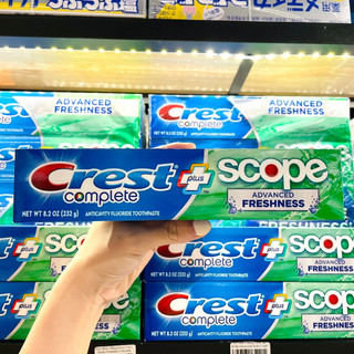Kem Đánh Răng Crest Complete Plus Scope Advanced Active Foam Toothpaste 232g