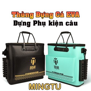 Thùng Đựng Cá Đa Năng MINGTU 50cm, thùng đựng dụng cụ câu cá gấp gọn tiện dụng 3 màu BB65