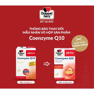 ✅ [CHÍNH HÃNG] Coenzyme Q10 Doppelherz - ổn định tim mạch, huyết áp, tăng cường máu tới cơ tim, sức khỏe...30 viên