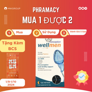 Bổ Tinh Trùng Wellmen Conception E&S Vietnam-Tăng Chất Lượng Tinh Trùng, Cải Thiện Sức Khỏe Nam Giới