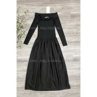 Váy trễ vai zara authentic dài tay dáng dài giá sale