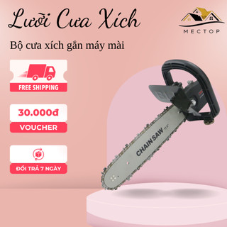 Lưỡi Cưa Xích Gắn Máy Mài Bộ Chuyển Đổi Cưa Xích Gắn Máy Mài Máy Cắt Cầm Tay, Bình Tra Nhớt Tự Động