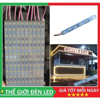 Combo 10 led thanh nhôm 12v bóng đôi 4014 siêu sáng