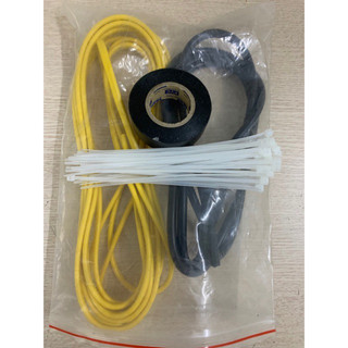 Bộ phụ kiện lắp đặt dây led quấn cây, led đúc f5 đế 9mm trang trí cây gồm băng dính, dây thít, dây điện...