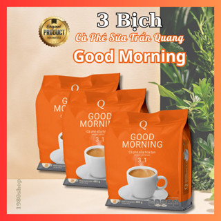 3 Bịch Cà phê sữa Good Morning Trần Quang 480g cafe mix 3in1 (bịch 24 gói * 20g)