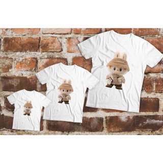 Áo gia đình Familylove - Set Gia Đình Gấu LABUBU Siêu dễ thương in 2 mặt chất liệu cotton 100%