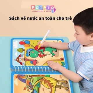 Tranh Tô Màu Nước Ma Thuật Nhiều Chủ Đề Cho Bé Thỏa Sức Khám Phá- Dùng Nhiều Lần+ Tặng Kèm Bút