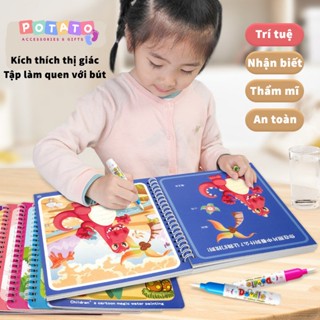 Tranh Tô Màu Nước Ma Thuật Nhiều Chủ Đề Cho Bé Thỏa Sức Khám Phá- Dùng Nhiều Lần+ Tặng Kèm Bút