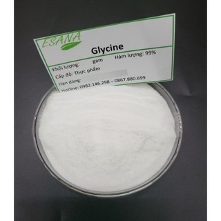 100g-1000g Bột Glycine cấp thực phẩm glycin 99% tăng hương vị