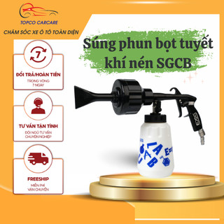 Bình tạo bọt tuyết rửa xe khí nén SGCB SGGC029 kèm bình Foam 1000ml bình phun bọt tuyết cầm tay TK
