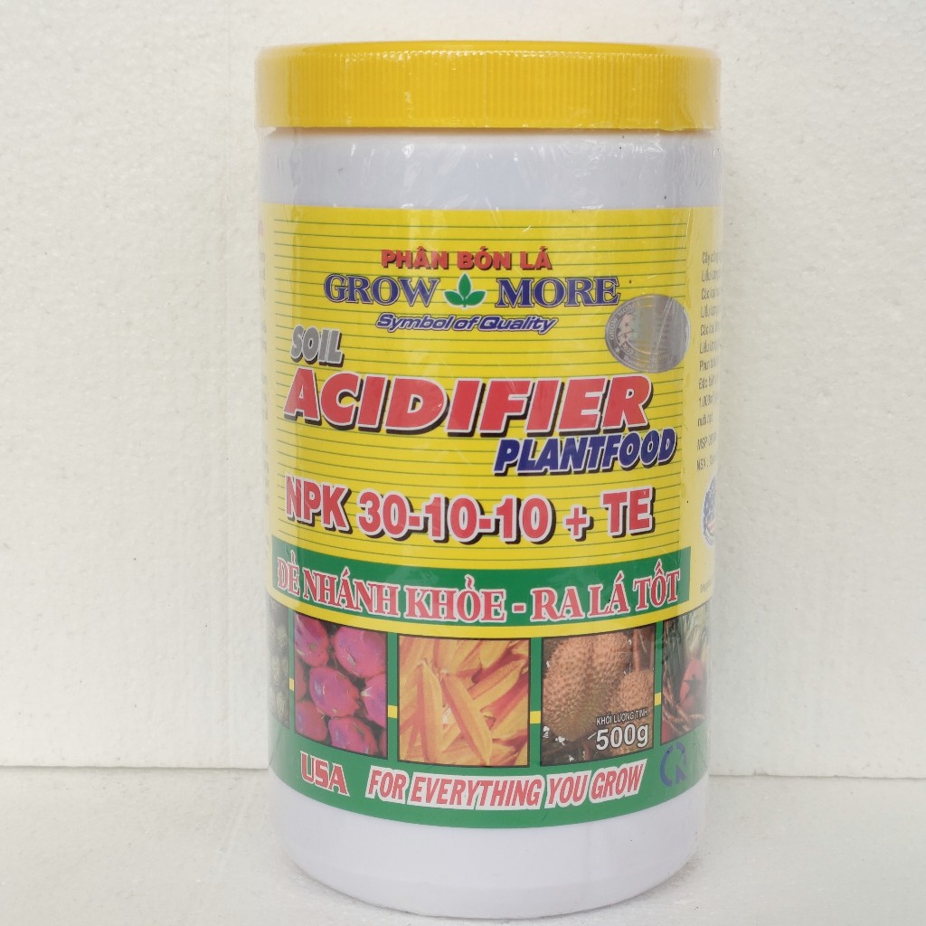 Growmore 30-10-10+TE Phân bón lá cao cấp đẻ nhánh khỏe - ra lá tốt  dùng cho mọi cây trồng hộp 500g