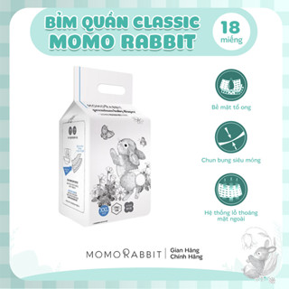 Bỉm quần classic Momo Rabbit - size XXL - 18 pcs - 13kg+