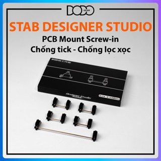 Bộ stab stabilizer PCB mount Screw-in Designer Studio chất liệu POM chống tick chống lọc xọc cho bàn phím cơ DoDo Gear
