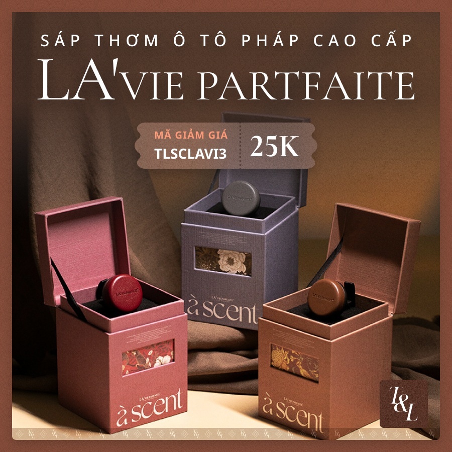 Sáp Thơm Ô Tô Cao Cấp Hương Nước Hoa Pháp Kẹp Cửa Gió Điều Hòa LA'VIE PARFAITE Sang Trọng, Thư Giãn