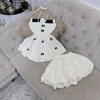 Set đầm bí đính nơ sieu phồng