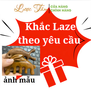 Nhận khắc laze theo yêu cầu lên lược gỗ làm quà tặng cho cả nam và nữ- Lược Tâm