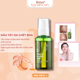 Dầu tẩy tế bào chết BHA Bimore làm sạch sâu ngăn ngừa mụn sáng da 100ml