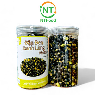 Đậu đen xanh lòng sấy giòn hũ 350gr ntfood - nhất tín food