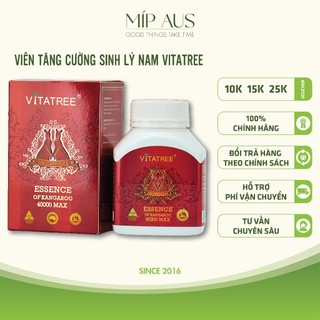 Viên uống tăng cường sinh lý nam giới - vitatree essence of kangaroo 40000 max - 100 viên