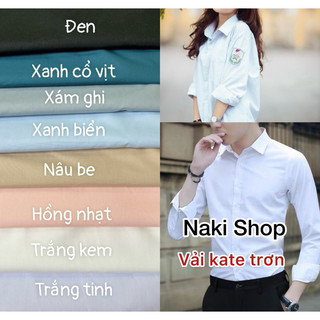 [ VẢI NAKI] Vải Kate Trơn may áo học sinh, áo sơ mi công sở, may đồ thời trang,vv..