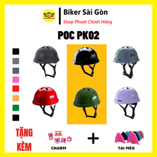 Mũ bảo hiểm thể thao nón poc pk02 đủ size s, m, l nón nửa đầu nam nữ, trẻ em - biker sài gòn