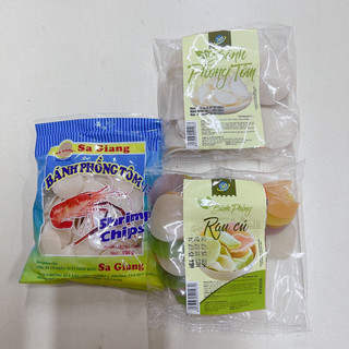 Bánh phồng tôm sa giang / rau củ 3d 100g