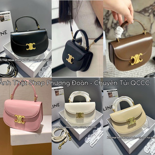 Túi xách tay khoá đồng da trơn mẫu mới sang chảnh có dây đeo chéo FULL BOX