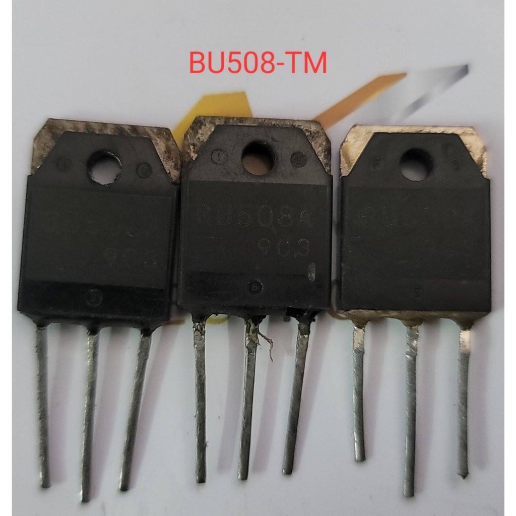BU508A TO3P Transistor NPN 8A 700V Tháo máy hàng chính hãng bản gốc lưng đồng (con)