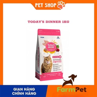 Hạt cho mèo today dinner túi 1kg nguyên seal - hạt today's dinner - farm pet