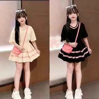 Set váy có Lót Quần, Váy thời trang Xếp Ly thêu Ngựa hót nhất 2024. Sét váy dành cho Bé và Mẹ từ 9-55kg Nữ