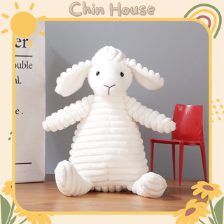 Gấu bông cho bé, thú bông cừu trắng cho bé yêu mềm mịn 45cm