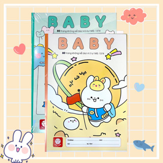 SỈ 10 QUYỂN Vở ô ly BABY HẢI TIẾN 80 TRANG CHỐNG NHÒE MẮT GIẤY DÀY CHỐNG LÓA GIẤY MỊN