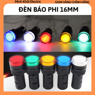 Đèn báo pha phi 16mm,đèn báo tủ điện,đèn báo nguồn,đèn led,led báo nguồn,led nguồn,led pha,đèn tín hiệu,đèn cảnh báo
