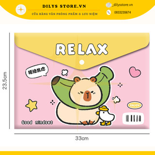 Bìa sơ mi A4,bìa nút,bìa cây, bìa gáyA4 capybara nhiều mẫu (GIÁ TẠI KHO)