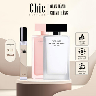 Nước Hoa Nữ chính hãng Narciso Trắng, Hồng CHIC PERFUME hương thơm quyến rũ