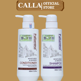 Cặp dầu gội PALLAMINA 400ML * 2 kiềm dầu chống lão hóa phục hồi tóc hư tổn