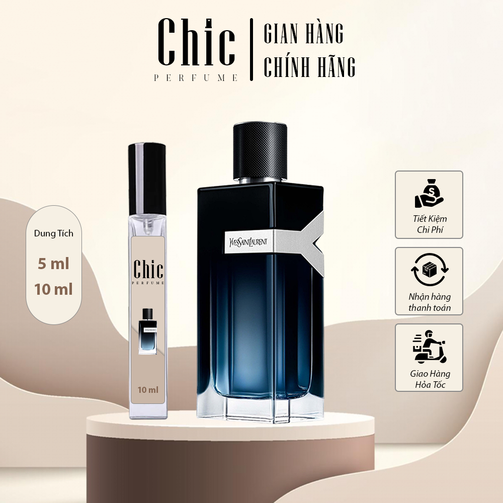 Nước Hoa Nam chính hãng YSL Y CHIC PERFUME EDP phong cách nam tính, hấp dẫn