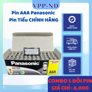 Combo 5 đôi = 10 viên pin aaa panasonic 1,5v đũa đen neo r03nt-2s chính hãng